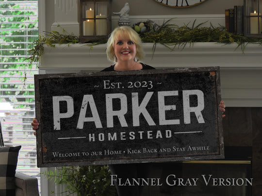Custom Family Name Sign, Personalized Homestead Sign, Last Name Est Date Sign, Modern Farmhouse Personalized Sign