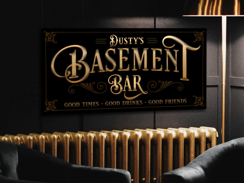 Basement Bar Sign | Man Cave Decor | Man Cave Sign