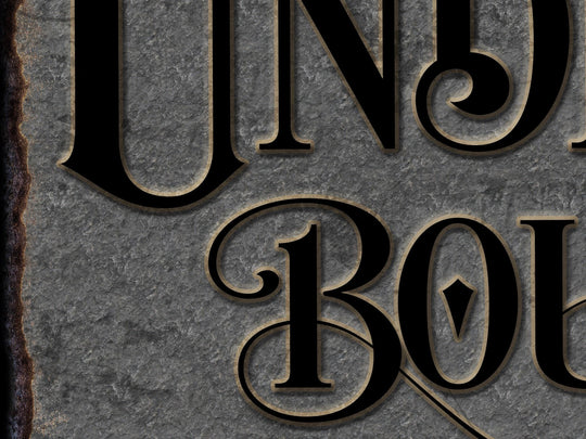 Underground Bourbon Bar Sign | Personalized Bar Sign | Lower Level Sign | Man Cave Decor | Customized Bourbon Bar Sign for Lower Level