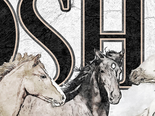 Horse Ranch Sign | Family Name Horse Sign | Horse Farm Sign | Ranch House Plans | Farm Wall Decor | Distressed Sign