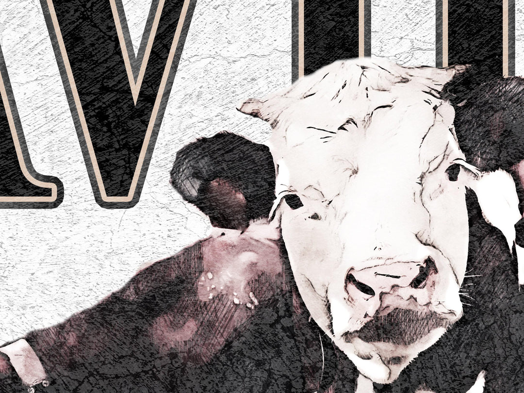 Hereford Cattle Ranch Sign | Last Name Home Sign | Hereford Sign | Ranch House Plans | Farm Wall Decor | Distressed Sign