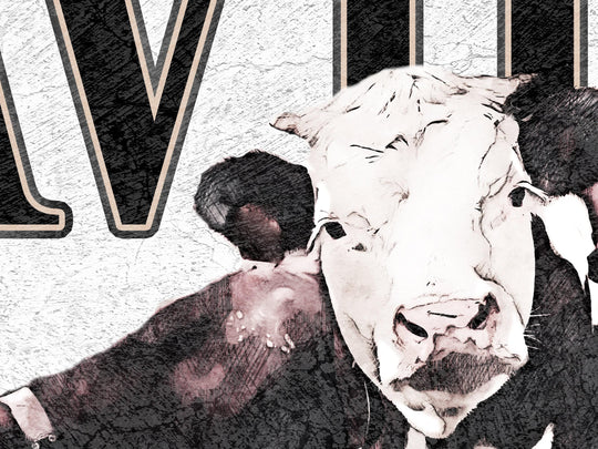 Hereford Cattle Ranch Sign | Last Name Home Sign | Hereford Sign | Ranch House Plans | Farm Wall Decor | Distressed Sign