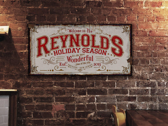 Rustic Christmas Sign | Christmas Decor Sign | Holiday Season Sign | Ranch House Plans | Farm Wall Decor | Distressed Sign