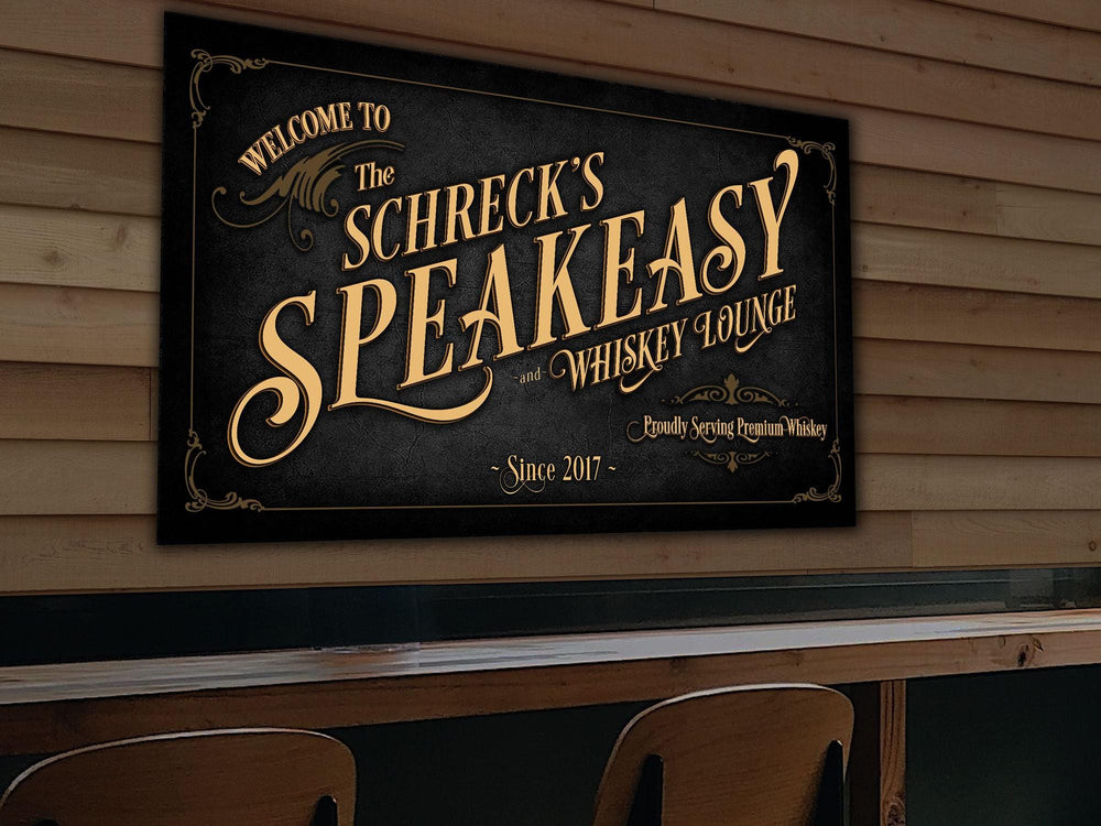 Speakeasy Bar Sign, Bar Wall Decor, Personalized Bar Sign, Vintage Cigar Lounge Speakeasy , Vintage Whiskey Lounge Speakeasy