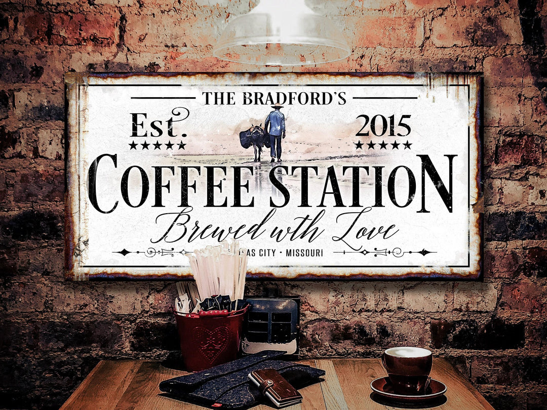 Coffee Station Sign | Coffee Farmhouse Sign | Coffee Bar Sign | Coffee Bar Sign | Farm Wall Decor | Distressed Sign