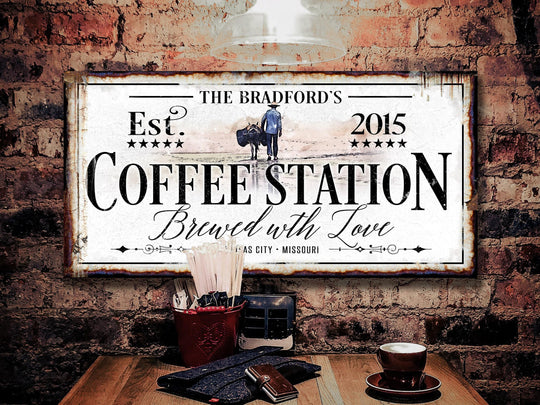 Coffee Station Sign | Coffee Farmhouse Sign | Coffee Bar Sign | Coffee Bar Sign | Farm Wall Decor | Distressed Sign