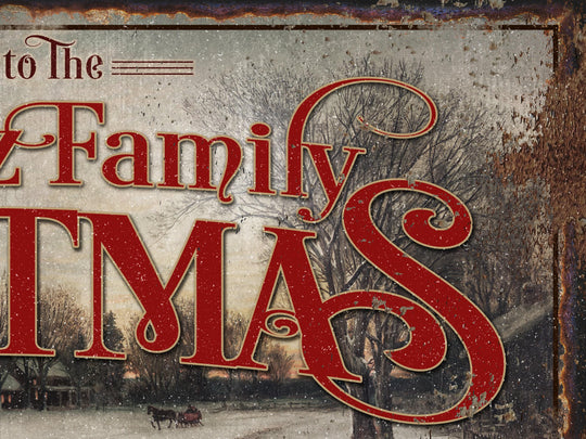 Family Name Christmas Sign | Santa Christmas Decor | Personalized Christmas Sign | Farmhouse Christmas | Farm Wall Decor | Distressed Sign