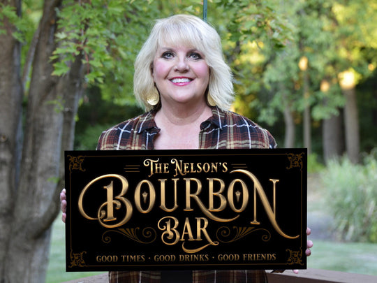 Bourbon Gifts | Bourbon Bar Sign | Man Cave Decor | Man Cave Sign