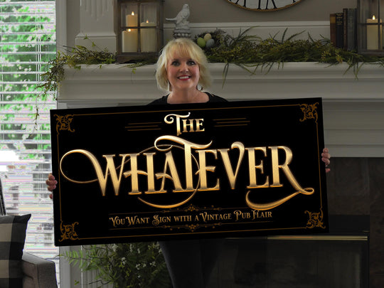 Personalized Metal Sign, Custom Metal Sign, Custom Quote Sign, Personalized Large Canvas Sign, Custom Black Sign, Custom Outdoor Sign