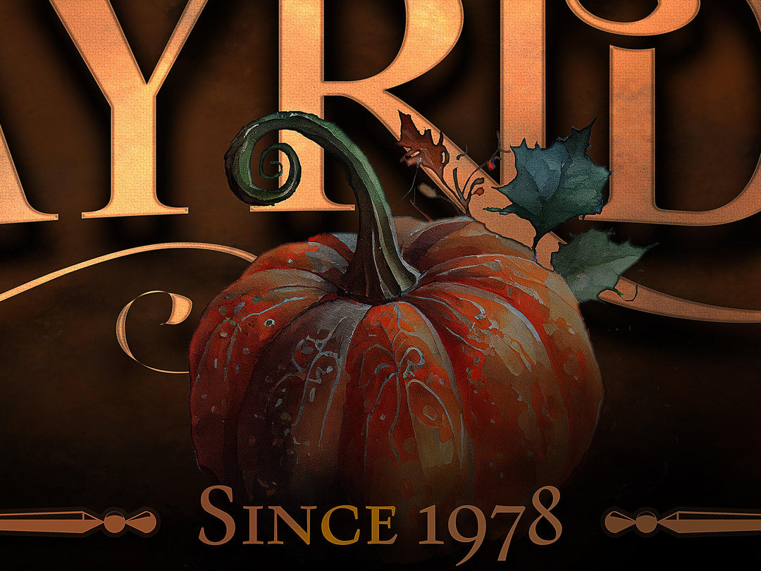 Pumpkin Hayride Sign | Pumpkin Sign | Personalized Fall Sign | Autumn Pumpkin Sign | Custom Family Name Fall Sign | Autumn Pumpkin Decor