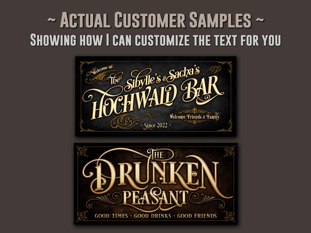 Lower Level Bar Sign | Personalized Bar Sign | Lower Level Sign | Free International Shipping
