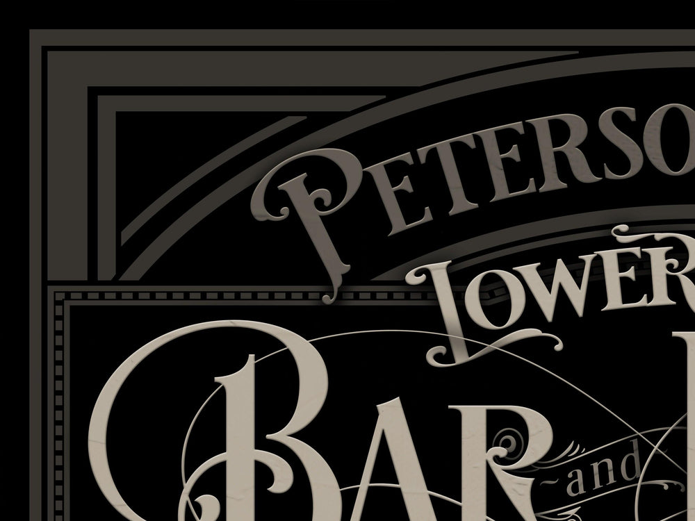 Lower Level Bar Sign | Custom Lower Level Bar Sign | Family Bar Sign | Family Name Sign | Personalized Bar Sign | Vintage Sign | Metal Sign