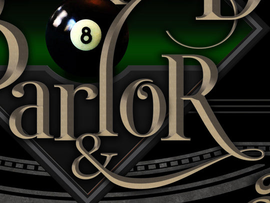 Personalized Billiards Sign | Last Name Pool Hall | Basement Bar Speakeasy Lounge | Rustic Modern Farmhouse Wall Decor | Billiard Parlor