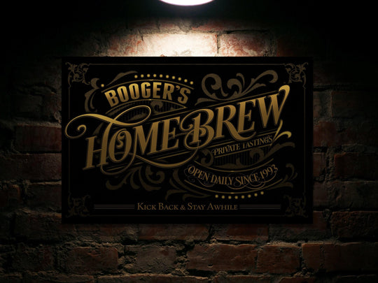 Homebrewing Sign | Custom Home Brew Bar Sign | Beer Tastings Sign | Vintage Beer Sign | Homebrew Sign | Distressed Beer Sign