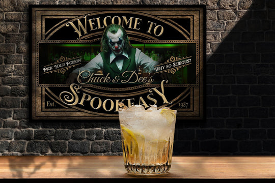 Spookeasy Halloween Sign | Creepy Halloween Sign | Halloween Jocker Sign | Scary Joker Sign | Speakeasy Spookeasy Halloween Sign
