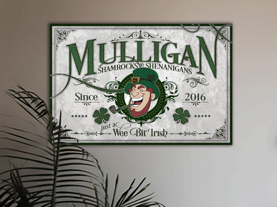 St Patrick Personalized Sign | St. Patrick Decor | St Patrick Sign | St Patrick Wall Decor | Distressed St Patrick Sign