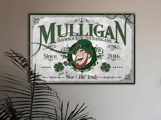 St Patrick Personalized Sign | St. Patrick Decor | St Patrick Sign | St Patrick Wall Decor | Distressed St Patrick Sign
