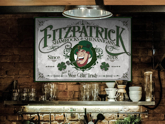 St Patrick Personalized Sign | St. Patrick Decor | St Patrick Sign | St Patrick Wall Decor | Distressed St Patrick Sign