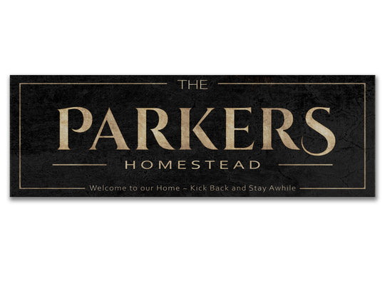 The Homestead Sign | Custom Last Name Sign | Personalized Homestead Sign | Living Room Wall Art | Free International Shipping