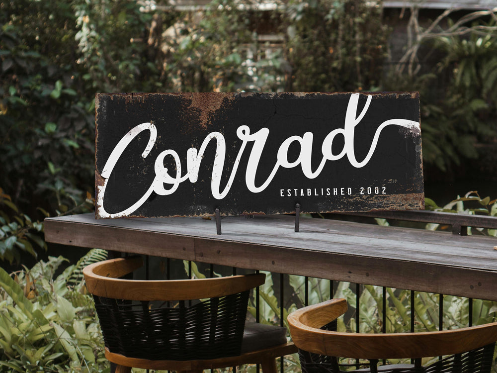 Family Name Farm Sign, Personalized Farmhouse Font Family Name Sign, Custom Family Farm Name Sign, Farmhouse Sign, Large Family Name Sign