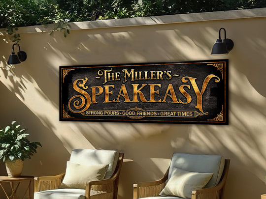 Speakeasy Sign | Vintage Speakeasy Bar Sign | Personalized Speakeasy Sign | Vintage Bar Sign | Free International Shipping