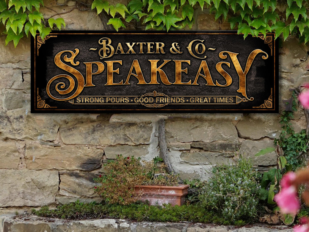 Speakeasy Sign | Vintage Speakeasy Bar Sign | Personalized Speakeasy Sign | Vintage Bar Sign | Free International Shipping