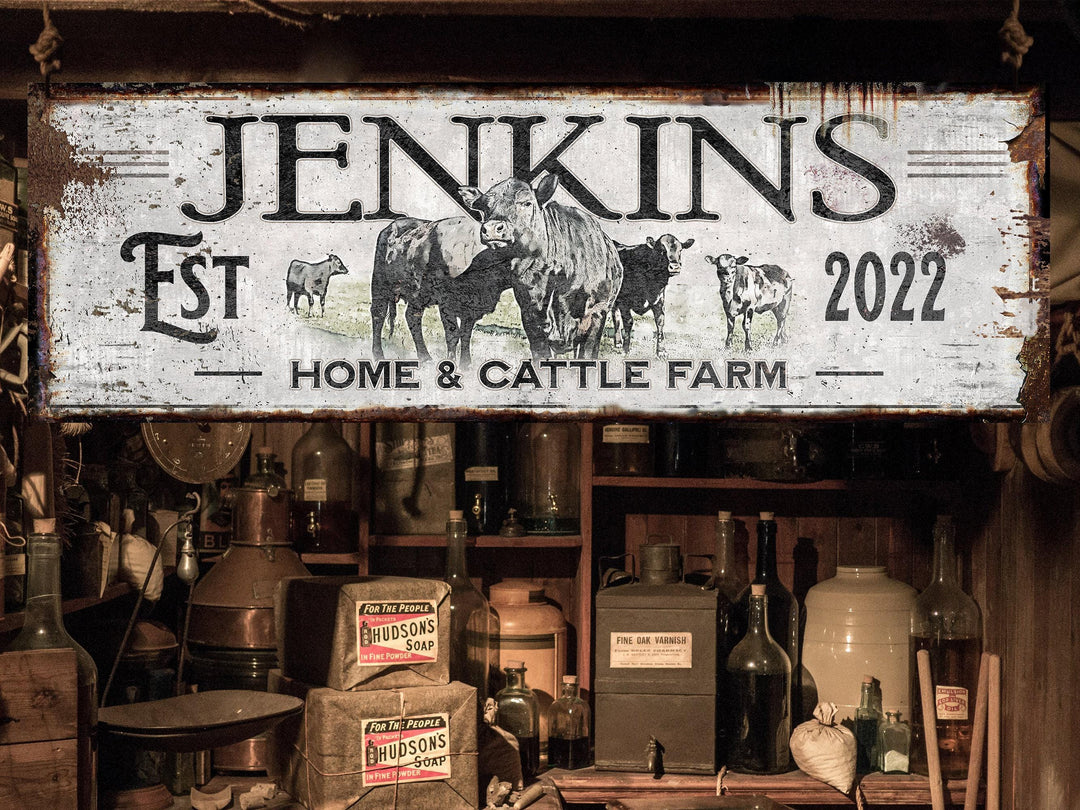 Ranch Sign | Angus Cattle Sign | Cow Sign | Cow Print | Cattle Wall Art | Custom Farm Sign | Custom Ranch Sign | Farmhouse Sign | Farm Sign