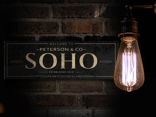 Family Name Office Sign | Home Office Sign | Office Decor | SOHO Sign | Family Office Decor - Small Office Home Office | Canvas or Metal