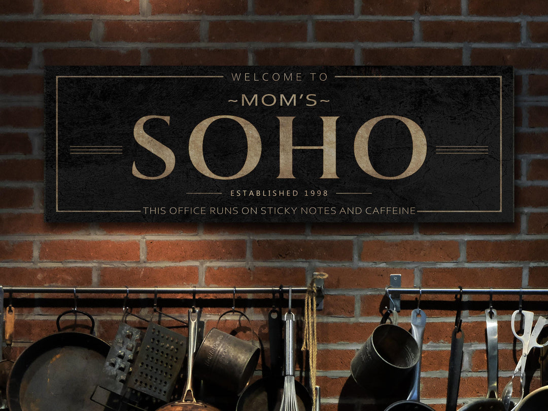 Family Name Office Sign | Home Office Sign | Office Decor | SOHO Sign | Family Office Decor - Small Office Home Office | Canvas or Metal