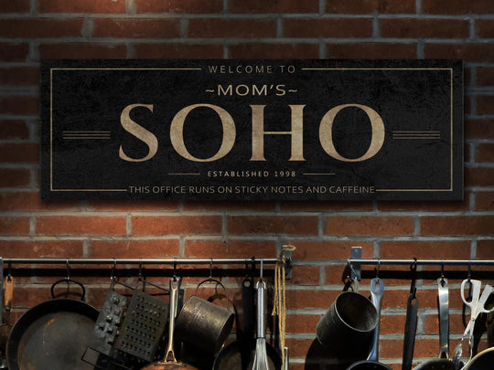 Family Name Office Sign | Home Office Sign | Office Decor | SOHO Sign | Family Office Decor - Small Office Home Office | Canvas or Metal