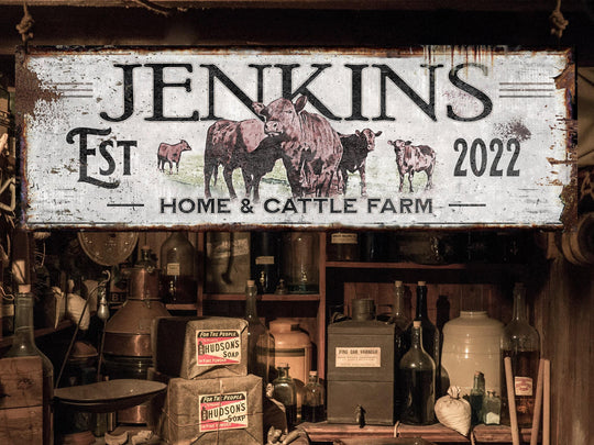 Ranch Sign | Red Angus Cattle Sign | Red Angus Sign | Cow Print | Cattle Wall Art | Custom Farm Sign | Custom Ranch Sign | Farmhouse Sign