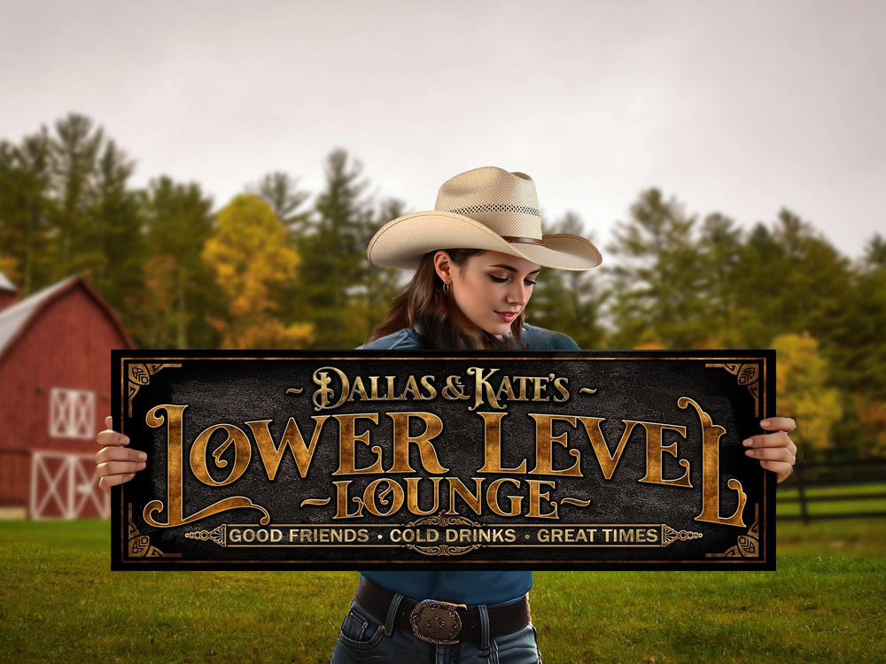 Speakeasy Lounge Sign with Family Name | Personalized Speakeasy Bar Sign | Customized Family Bar Sign | Personalized Speakeasy Sign