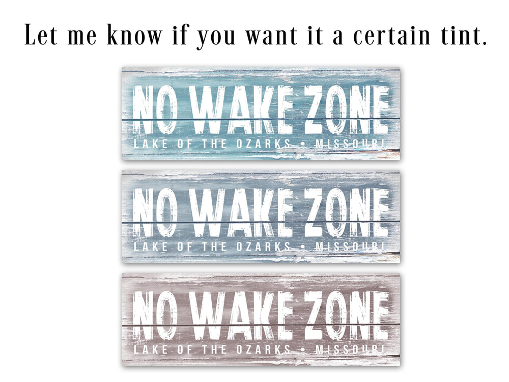 No Wake Zone Sign | Personalized Lake House Sign | Personalized No Wake Sign | Custom Lake House Decor | Distressed No Wake Zone Sign