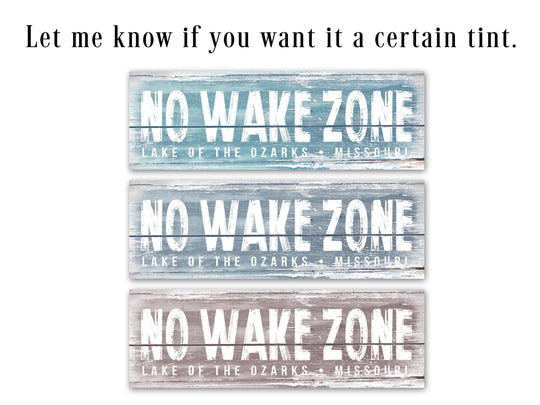 No Wake Zone Sign | Personalized Lake House Sign | Personalized No Wake Sign | Custom Lake House Decor | Distressed No Wake Zone Sign