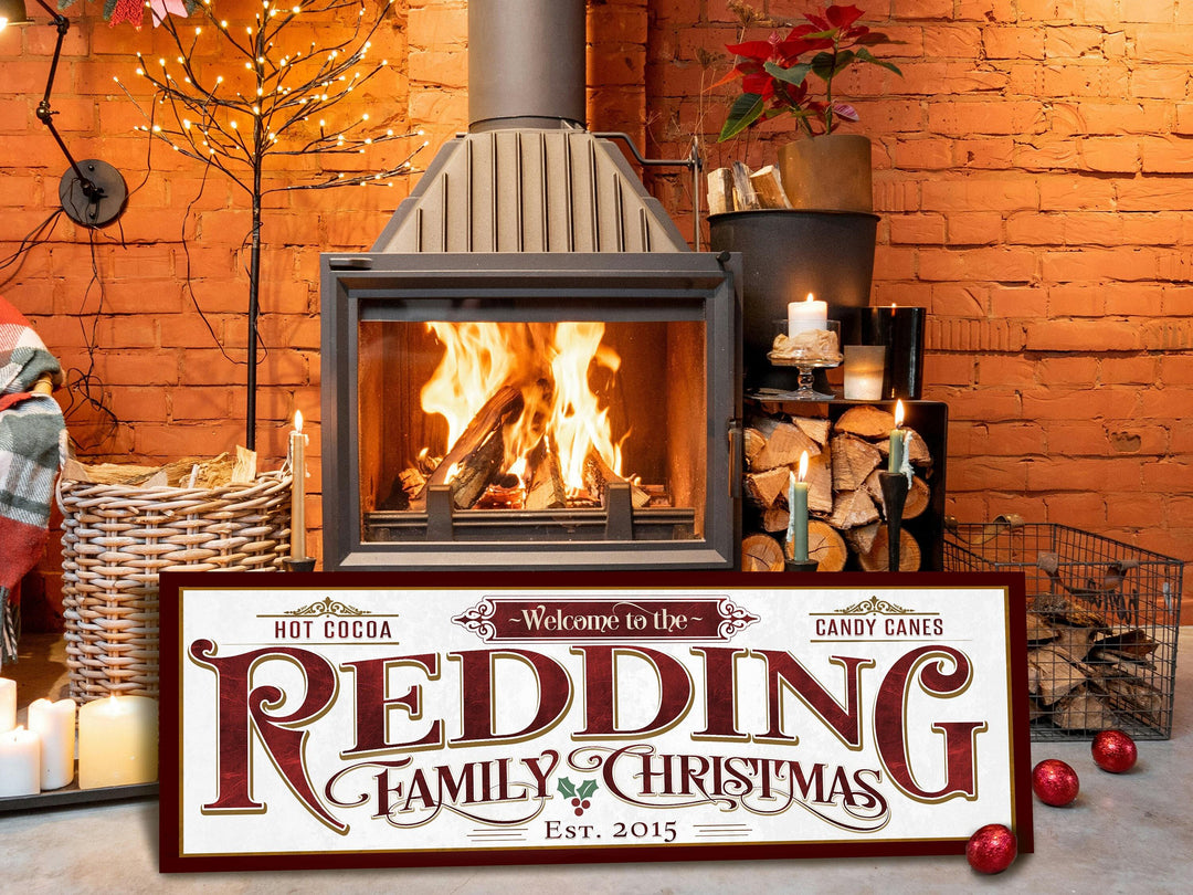 Personalized Family Christmas Sign.