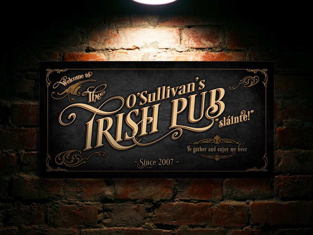 Custom Bar Sign, Bar Wall Decor, Personalized Bar Sign, Vintage Bar Signage