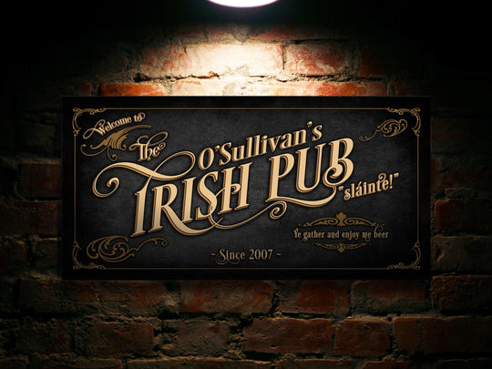 Custom Bar Sign, Bar Wall Decor, Personalized Bar Sign, Vintage Bar Signage