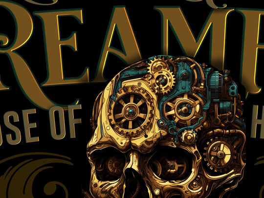 Custom Steampunk Skull Halloween Sign | Halloween Steampunk Sign | Scary Halloween Sign | House of Horrors Sign | Personalized Skull Sign