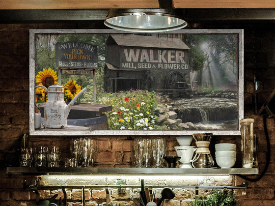 Sunflower Market Sign | Custom Family Name Sign | Sunflower Oil | Vintage Farmhouse Decor | Spring Wall Decor | Large Sign | Fresh Flowers
