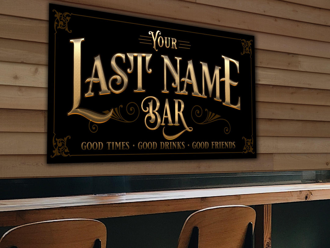 Custom Bar Sign | Personalized Bar Sign | Man Cave Decor | Man Cave Sign