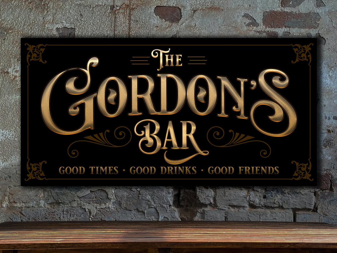 Custom Bar Sign | Personalized Bar Sign | Man Cave Decor | Man Cave Sign