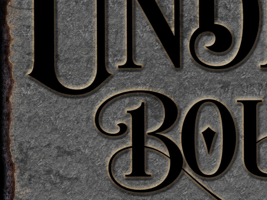 Lower Level Bourbon Bar Sign | Personalized Bar Sign | Lower Level Sign | Man Cave Decor | Customized Bourbon Bar Sign for Lower Level