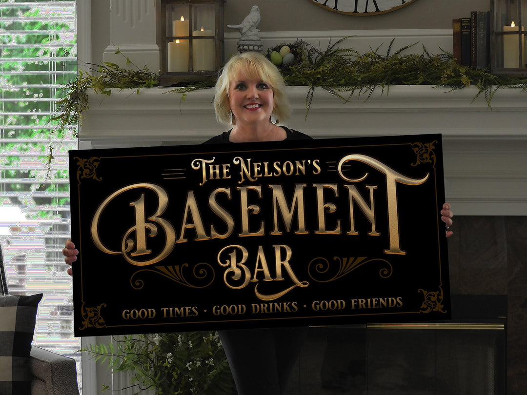 Basement Bar Sign | Man Cave Decor | Man Cave Sign