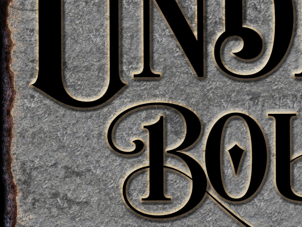 Underground Pool Parlor Sign | Personalized Bar Sign | Lower Level Sign | Man Cave Decor | Customized Billiard Parlor Sign for Lower Level