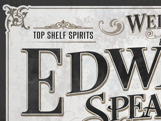Personalized Speakeasy Sign | Customized Speakeasy Sign | Large Personalized Family Name Speakeasy Sign | Large Metal or Canvas Wall Art