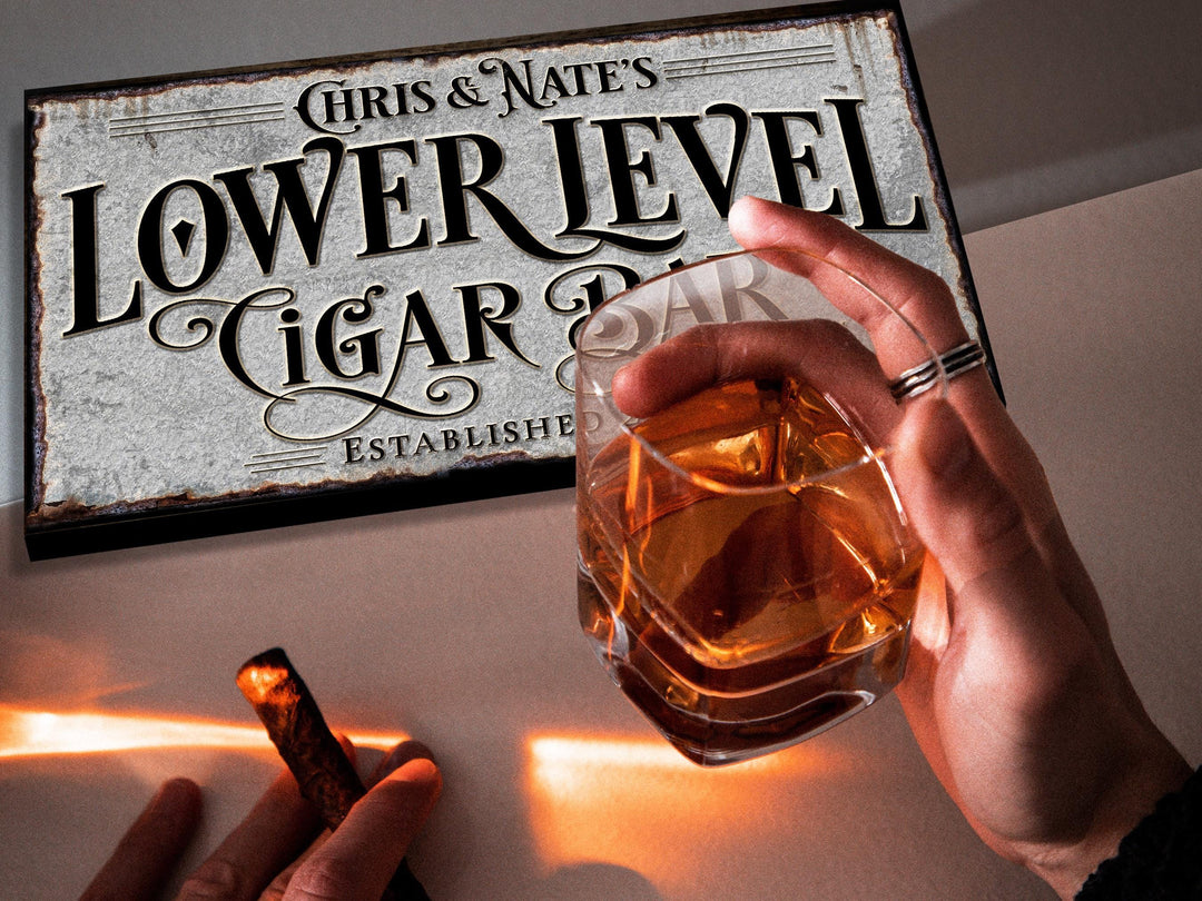 Personalized Cigar Bar Sign