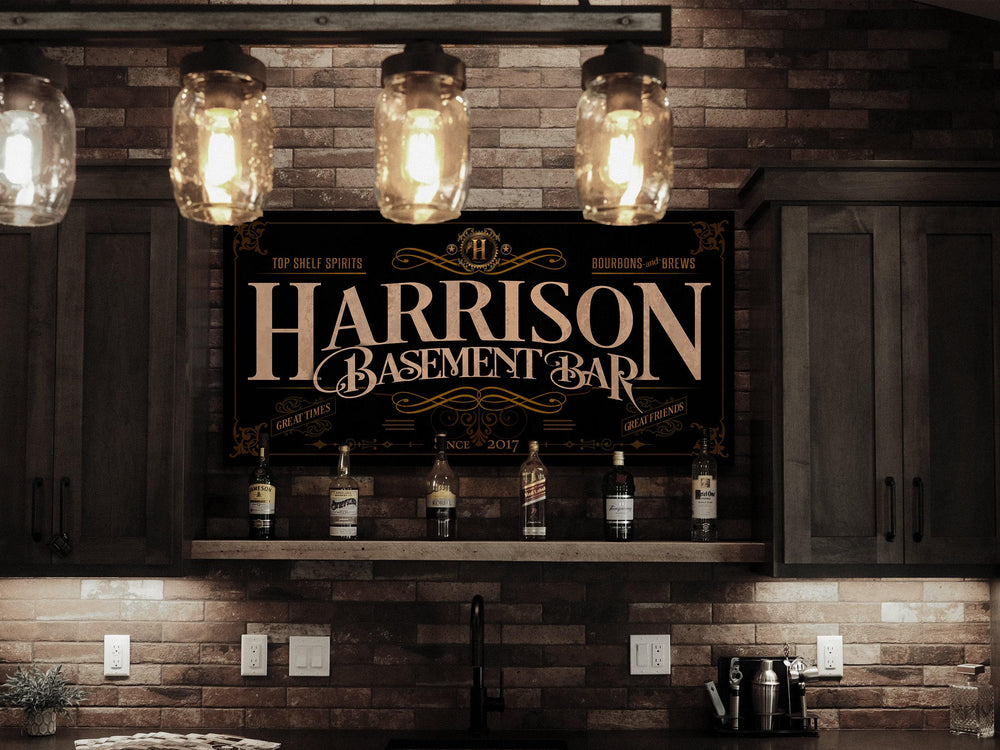 Basement Bar Sign | Personalized Basement Bar Sign | Basement Sign | Family Name Sign | Family Bar Sign