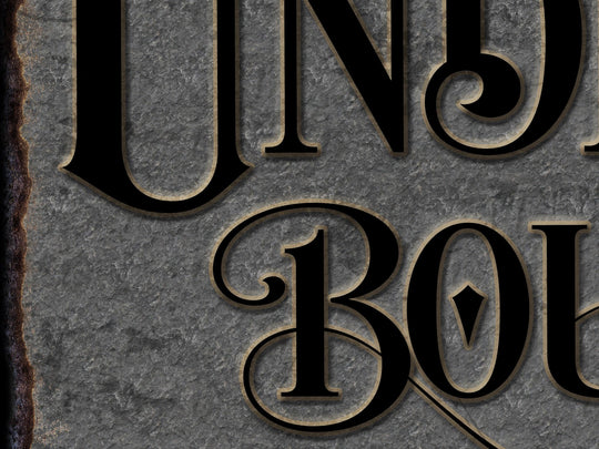Underground Speakeasy Bar Sign | Personalized Bar Sign | Lower Level Sign | Man Cave Decor | Customized Speakeasy Bar Sign for Lower Level