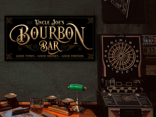 Bourbon Gifts | Bourbon Bar Sign | Man Cave Decor | Man Cave Sign