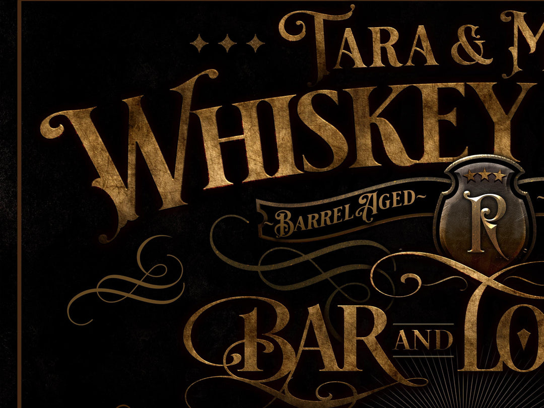 Rustic Whiskey and Wine Bar Sign | Whiskey Bar Sign | Wine Bar Sign | Personalized Whiskey Bar Decor | Personalized Whiskey and Wine Bar
